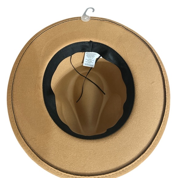 NWT Women’s Time and Tru Camel and Brown Fedora Hat OneSize - Picture 3 of 4